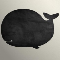 Vinilo infantil pizarra ballena