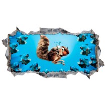 Vinilo agujero 3d screech ice age