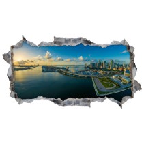 Vinilo agujero 3d horizonte miami florida