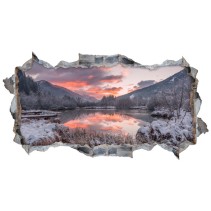 Vinilo agujero 3d reserva natural zelenci