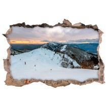 Vinilo agujeros 3d invierno montañas eslovenia