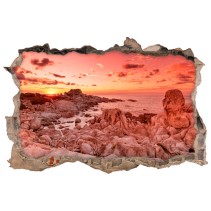 Vinilos agujero 3d atardecer punta molentis cerdeña