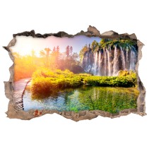 Vinilo agujero 3d cascadas en croacia