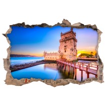 Vinilos agujero 3d torre de belém portugal
