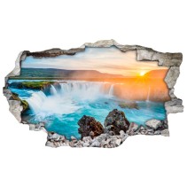 Vinilos agujero 3d cascadas godafoss islandia