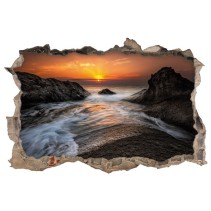 Vinilos agujero 3d amanecer en el mar negro