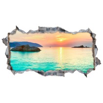 Vinilos agujero 3d amanecer playas côn đảo vietnam