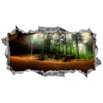 Vinilos agujero 3d cascada parque hocking hills ohio
