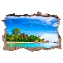 Vinilos agujero 3d isla la digue seychelles