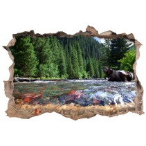Vinilos agujero 3d río montañas colorado