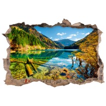 Vinilos agujeros 3d lago bamboo canadá