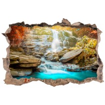 Vinilos agujeros 3d cascadas coloridas