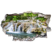 Vinilos decorativos agujero 3d cascadas en la naturaleza