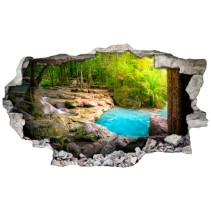 Vinilos agujeros 3d cascadas naturales