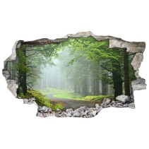 Vinilos agujero 3d carretera y naturaleza