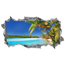 Vinilos agujeros 3d playa islas cook nueva zelanda
