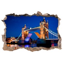 Vinilos agujero 3d tower bridge londres