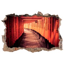 Vinilos agujero 3d túnel en kioto japón