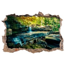 Vinilos agujero3d cascada naturaleza