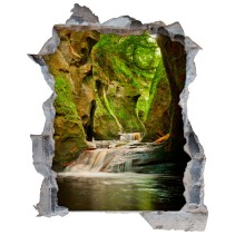 Vinilos agujero 3d cascadas finnich glen escocia
