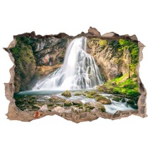 Vinilos decorativos agujero 3d cascadas montaña