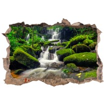 Vinilos agujero 3d cascadas en tailandia