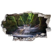 Vinilos agujero 3d paisaje finnich glen escocia
