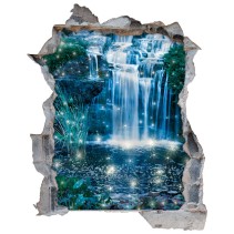 Vinilos agujero 3d cascadas mágicas