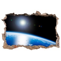 Vinilos agujero 3d planeta tierra
