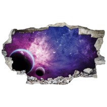 Vinilosagujero 3d planetas y galaxia