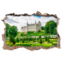 Vinilos agujero 3d castillo de dunrobin escocia