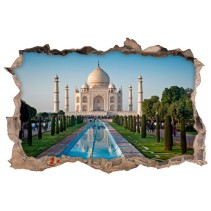 Vinilos agujero 3d taj mahal