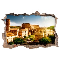 Vinilos 3d agujero coliseo roma