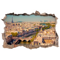 Vinilos agujero 3d panorámica parís