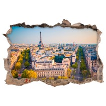 Vinilos decorativos agujero 3d parís