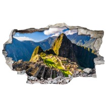 Vinilos agujero 3d machu picchu