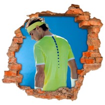 Vinilos agujero 3d tenis rafa nadal