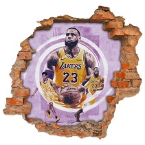 Vinilos agujero 3d lebron james nba