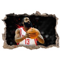 Vinilos agujero 3d james harden rockets nba