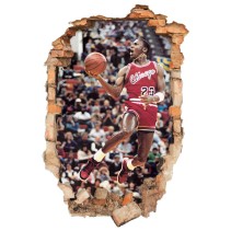 Vinilos agujero 3d michael jordan chicago bulls
