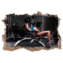 Vinilos decorativos 3d gimnasio fitness