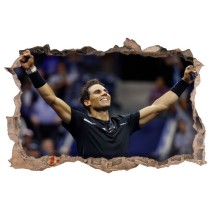 Vinilos agujero 3d tenis victoria rafa nadal
