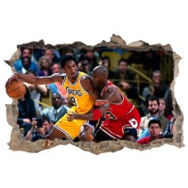 Vinilos agujero 3d baloncesto kobe bryant y michael jordan nba