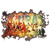 Vinilos agujero 3d basketball jugadores nba
