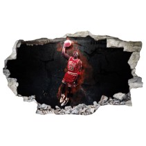 Vinilos agujero 3d mate michael jordan nba