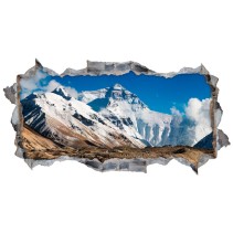 Vinilos agujero 3d paisaje monte everest