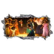 Vinilos película disney encanto agujero 3d
