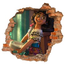 Vinilos efecto pared rota 3d disney encanto