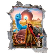 Pegatinas agujero 3d raya y el último dragón