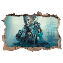 Vinilos agujero 3d película piratas del caribe